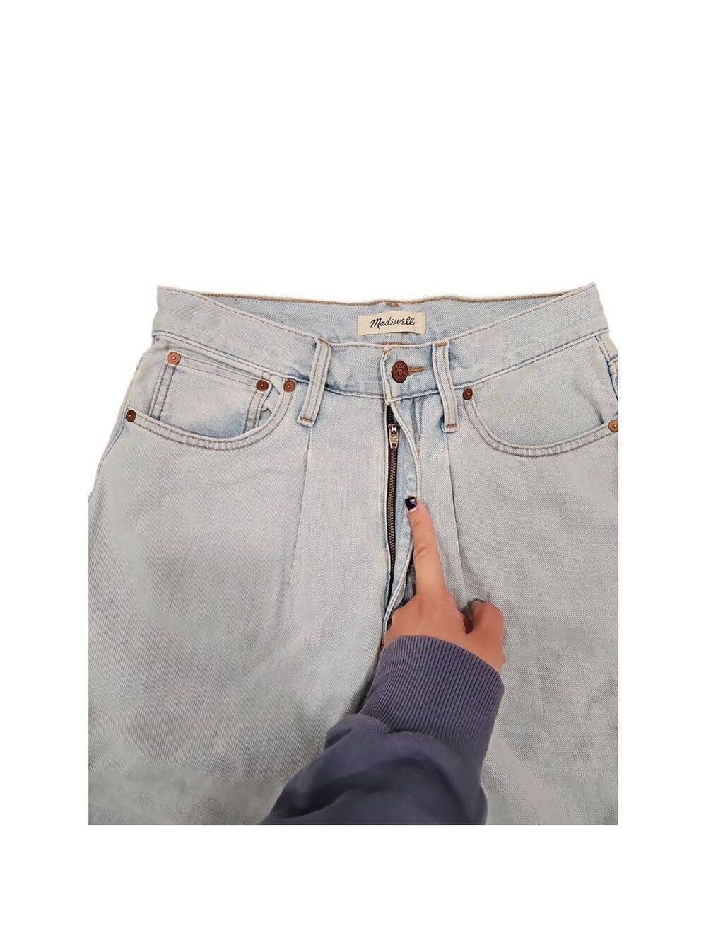 NWOT Madewell Superwide-Leg Jeans in Olcott Wash Sz 27 - Picture 5 of 12